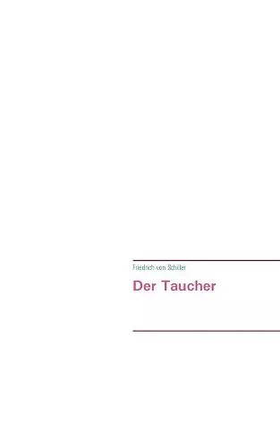 Der Taucher cover