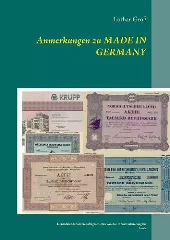 Anmerkungen zu Made in Germany cover