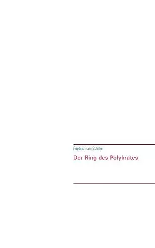 Der Ring des Polykrates cover