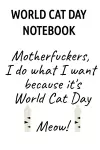 World Cat Day Notebook cover