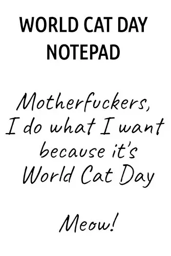 World Cat Day Notepad cover