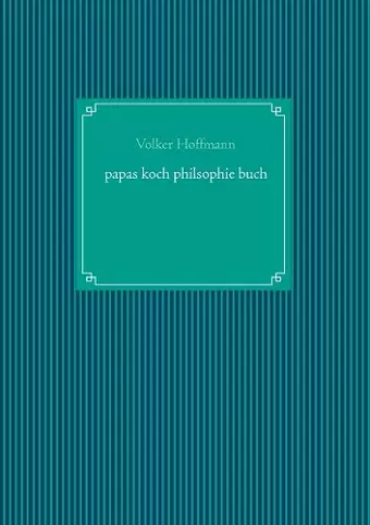 papas koch philsophie buch cover