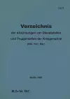 M.Dv.Nr. 592 Verzeichnis der Abkürzungen von Dienststellen und Truppenteilen der Kriegsmarine cover