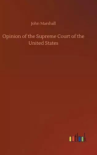 Opinion of the Supreme Court of the United States cover