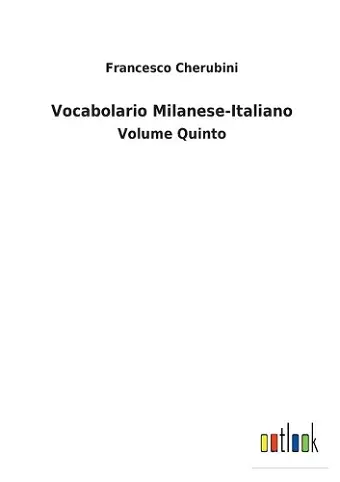 Vocabolario Milanese-Italiano cover