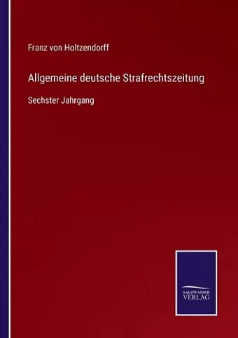 Allgemeine deutsche Strafrechtszeitung cover