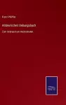 Altdeutsches Uebungsbuch cover