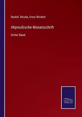 Altpreußische Monatsschrift cover