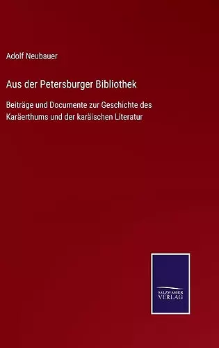 Aus der Petersburger Bibliothek cover