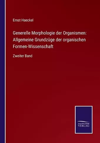 Generelle Morphologie der Organismen cover