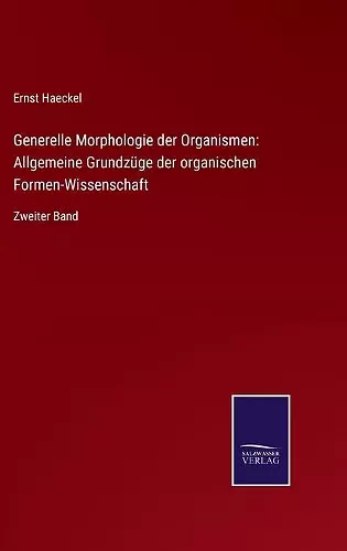 Generelle Morphologie der Organismen cover