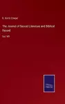 The Journal of Sacred Literature and Biblical Record cover