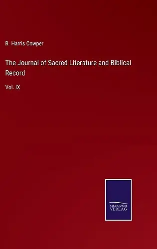 The Journal of Sacred Literature and Biblical Record cover