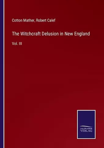 The Witchcraft Delusion in New England cover