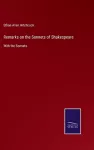 Remarks on the Sonnets of Shakespeare cover