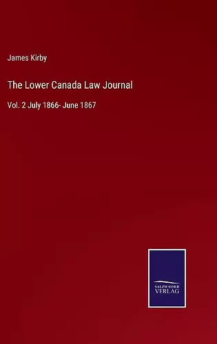 The Lower Canada Law Journal cover