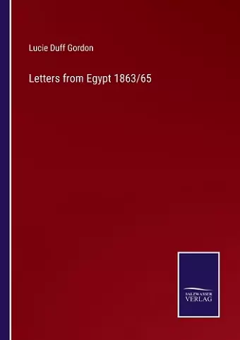 Letters from Egypt 1863/65 cover