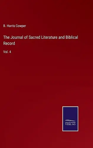 The Journal of Sacred Literature and Biblical Record cover