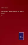The Journal of Sacred Literature and Biblical Record cover