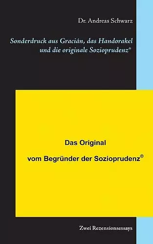 Sonderdruck aus Gracián, das Handorakel und die originale Sozioprudenz(R) cover