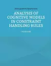 Analysis of Cognitive Models in Constraint Handling Rules cover