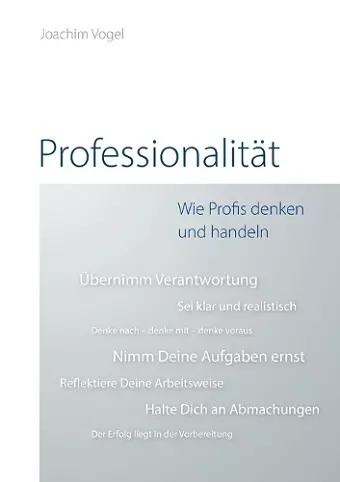 Professionalität cover