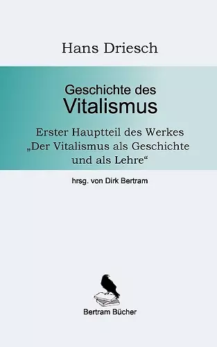 Geschichte des Vitalismus cover