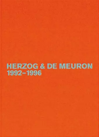 Herzog & de Meuron 1992-1996 cover