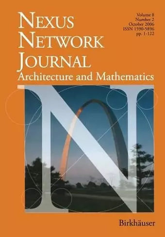 Nexus Network Journal 8,2 cover