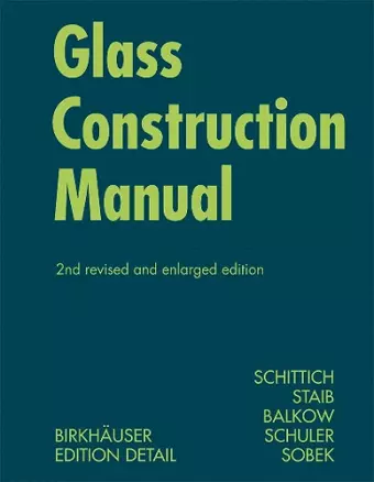 Glass Construction Manual cover