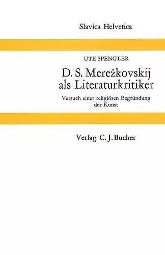 D.S. Merezkovskij ALS Literaturkritiker cover