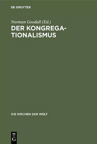 Der Kongregationalismus cover