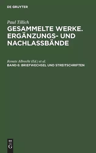 Briefwechsel und Streitschriften cover