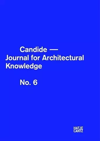 Candide. Journal for Architectural Knowledge cover