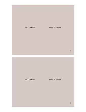 Zoe Leonard (Multi-lingual edition) cover