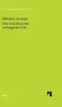 Schriften in deutscher Übersetzung / Drei Schriften vom verborgenen Gott. De deo abscondito - de quaerendo deum - de filiatione dei cover