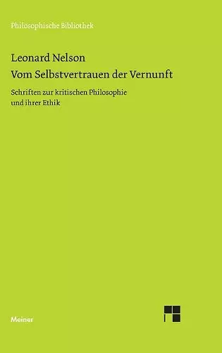 Vom Selbstvertrauen der Vernunft cover