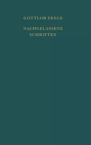 Nachgelassene Schriften und Wissenschaftlicher Briefwechsel cover