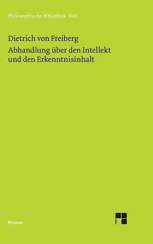 Abhandlung über den Intellekt und den Erkenntnisinhalt cover