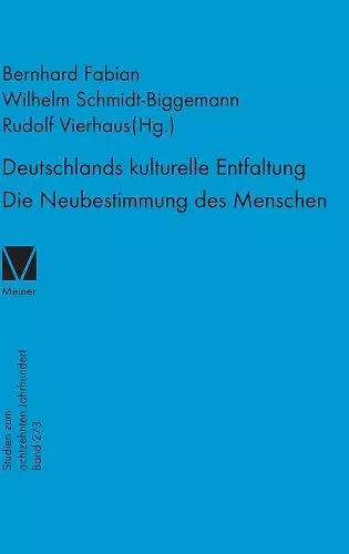 Deutschlands kulturelle Entfaltung 1763-1789 cover