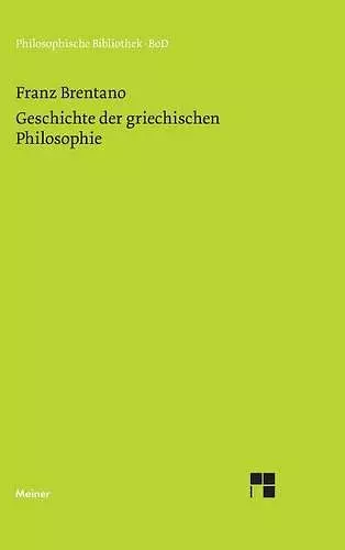 Geschichte der griechischen Philosophie cover