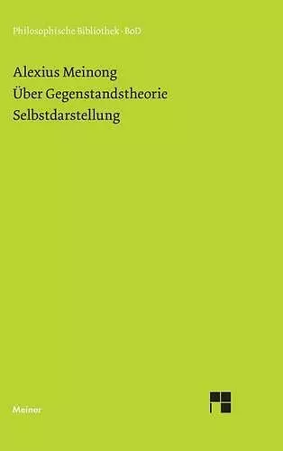 Über Gegenstandstheorie. Selbstdarstellung. cover