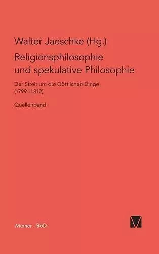 Religionsphilosophie und spekulative Theologie / Religionsphilosophie und spekulative Theologie cover