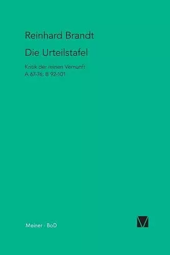 Die Urteilstafel cover