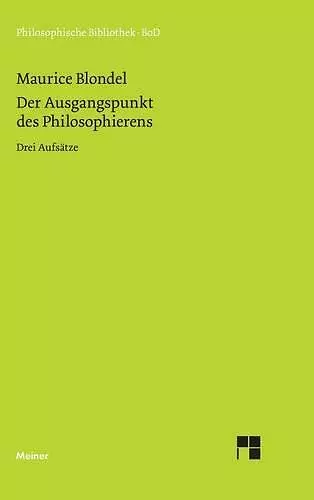 Der Ausgangspunkt des Philosophierens cover