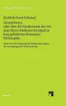 Aenesidemus oder über die Fundamente der von Herrn Professor Reinhold in Jena gelieferten Elementar-Philosophie cover