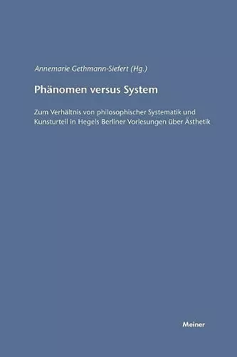 Phänomen versus System cover