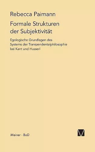 Formale Strukturen der Subjektivität cover