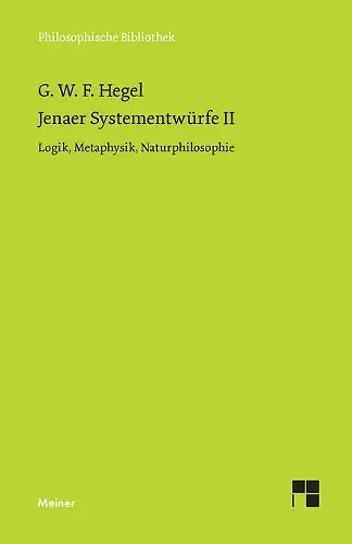 Jenaer Systementwürfe II cover