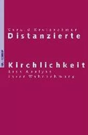 Distanzierte Kirchlichkeit cover